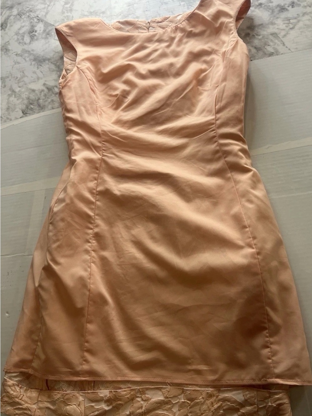 Lauren Ralph Lauren Pink Jacquard Sheath Dress Size 4 Elegant Cocktail Career - Picture 11 of 14